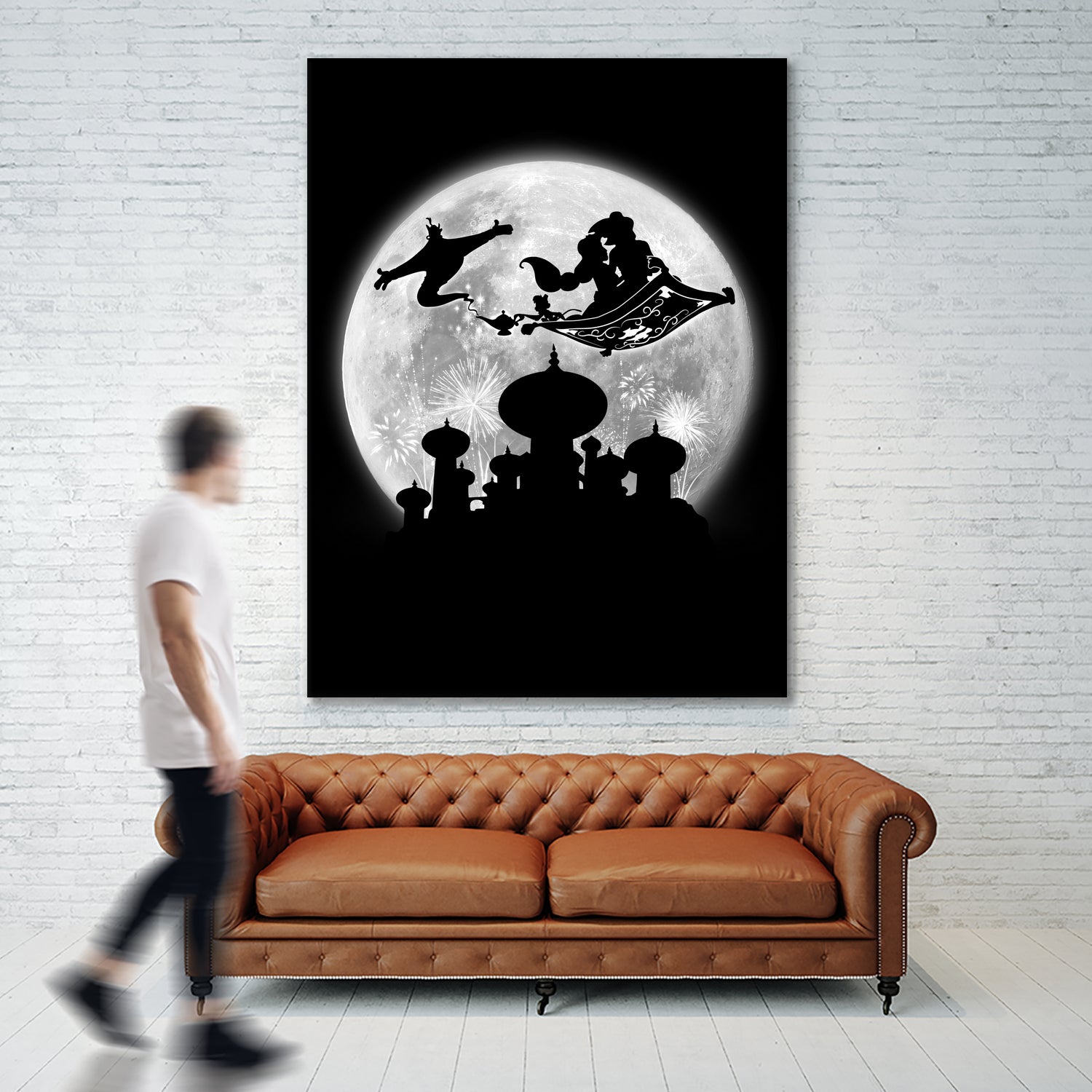 Full moon over Agrabah by Antonio Camarena on GIANT ART - black digital painting