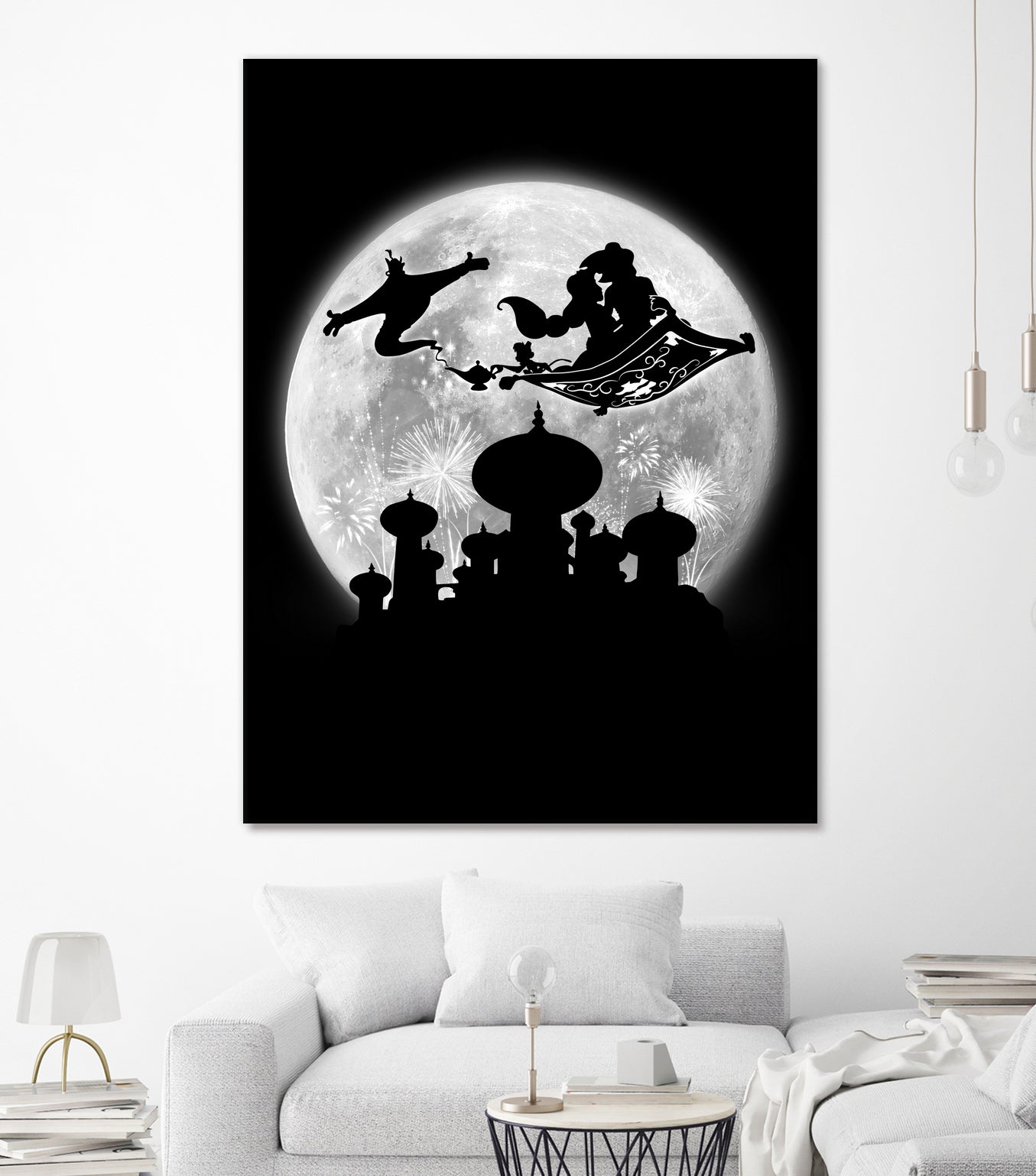 Full moon over Agrabah by Antonio Camarena on GIANT ART - black digital painting