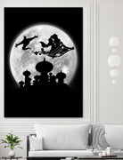 Full moon over Agrabah by Antonio Camarena on GIANT ART - black digital painting