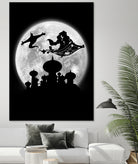 Full moon over Agrabah by Antonio Camarena on GIANT ART - black digital painting