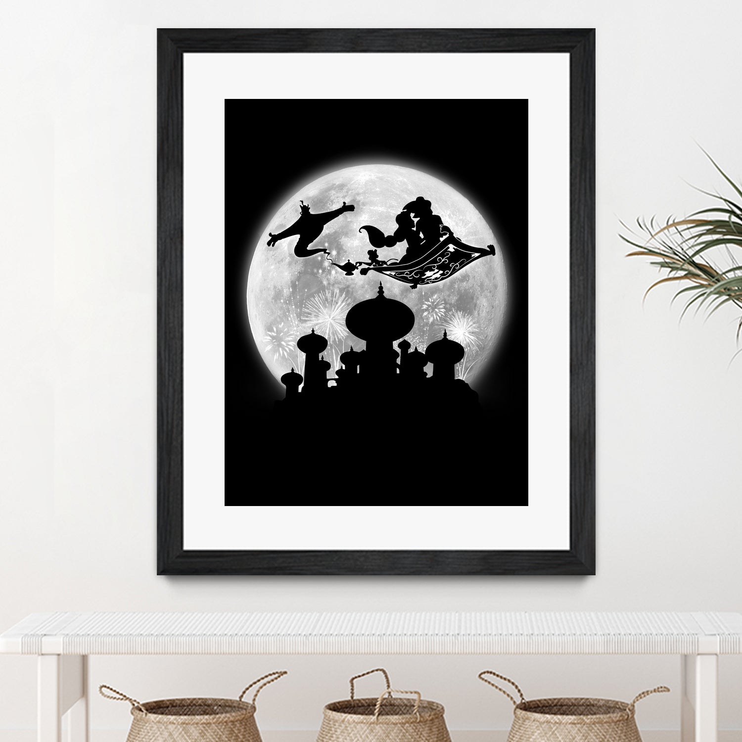 Full moon over Agrabah by Antonio Camarena on GIANT ART - black digital painting