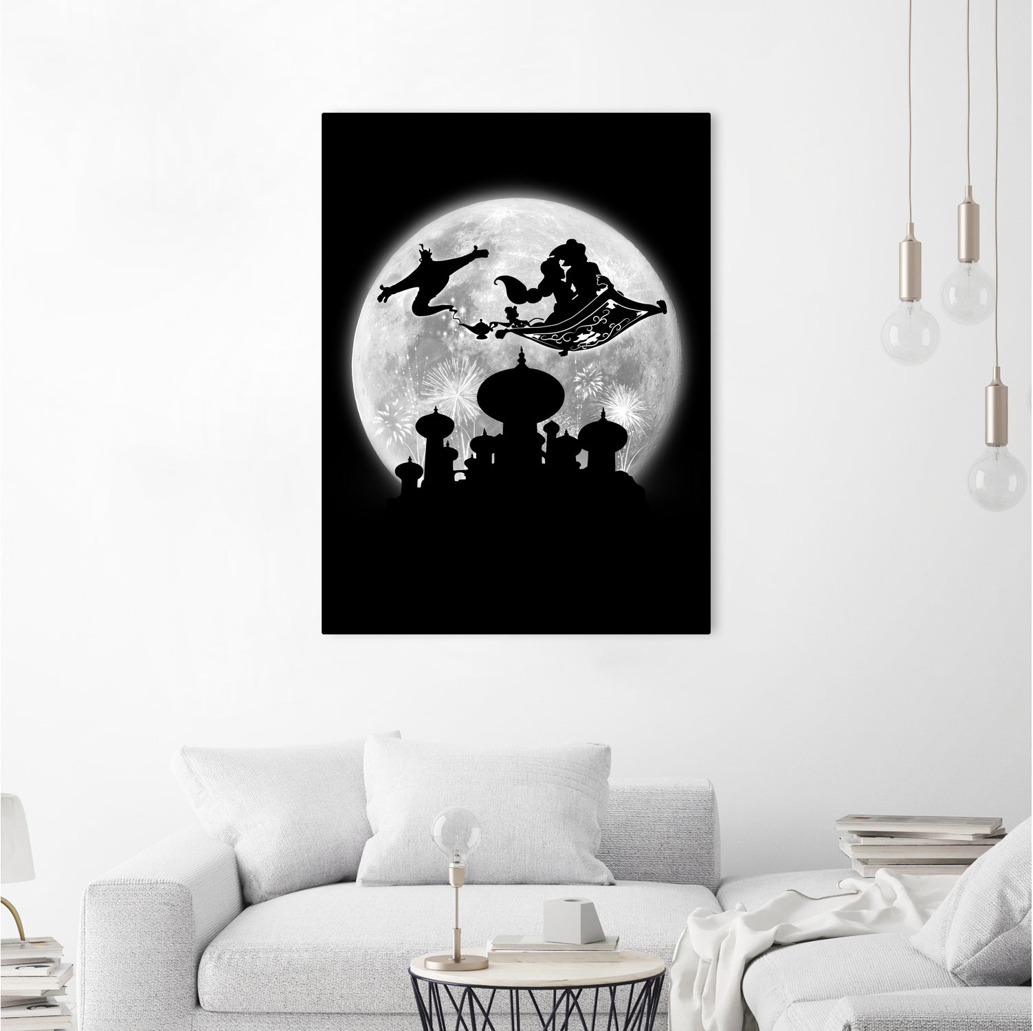 Full moon over Agrabah by Antonio Camarena on GIANT ART - black digital painting