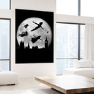 Full moon over London by Antonio Camarena on GIANT ART - black digital painting