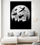 Full moon over London by Antonio Camarena on GIANT ART - black digital painting