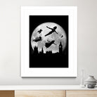 Full moon over London by Antonio Camarena on GIANT ART - black digital painting