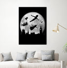 Full moon over London by Antonio Camarena on GIANT ART - black digital painting