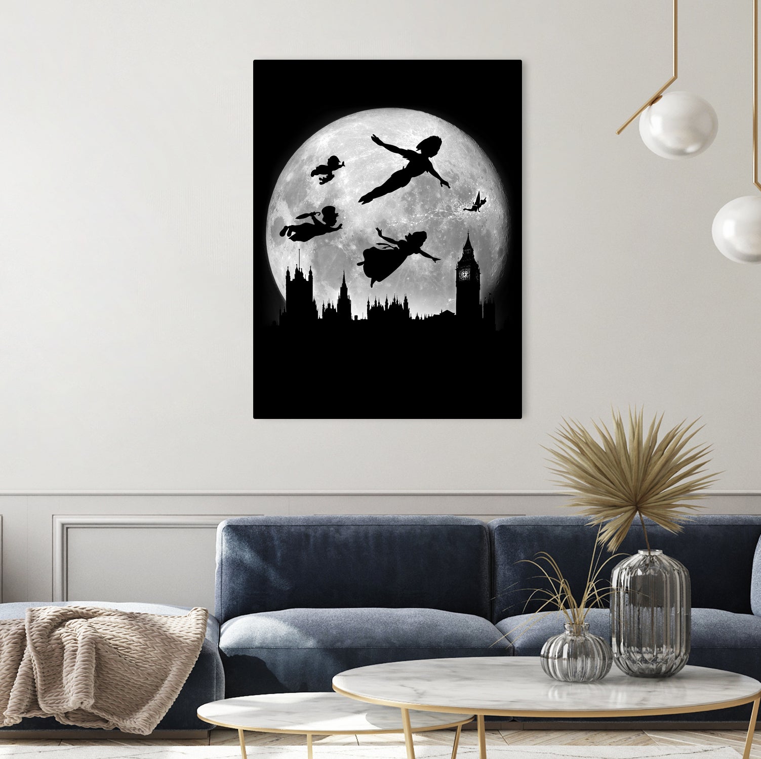 Full moon over London by Antonio Camarena on GIANT ART - black digital painting