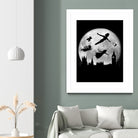 Full moon over London by Antonio Camarena on GIANT ART - black digital painting