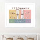 Aeropress Poster by Elaine Chng on GIANT ART - brown typography