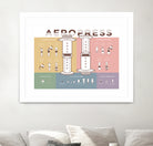 Aeropress Poster by Elaine Chng on GIANT ART - brown typography