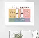 Aeropress Poster by Elaine Chng on GIANT ART - brown typography