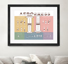 Aeropress Poster by Elaine Chng on GIANT ART - brown typography