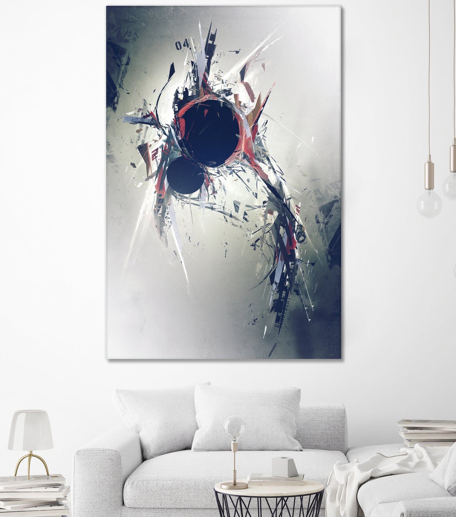 Heartbeat by George Smith on GIANT ART - gray digital painting