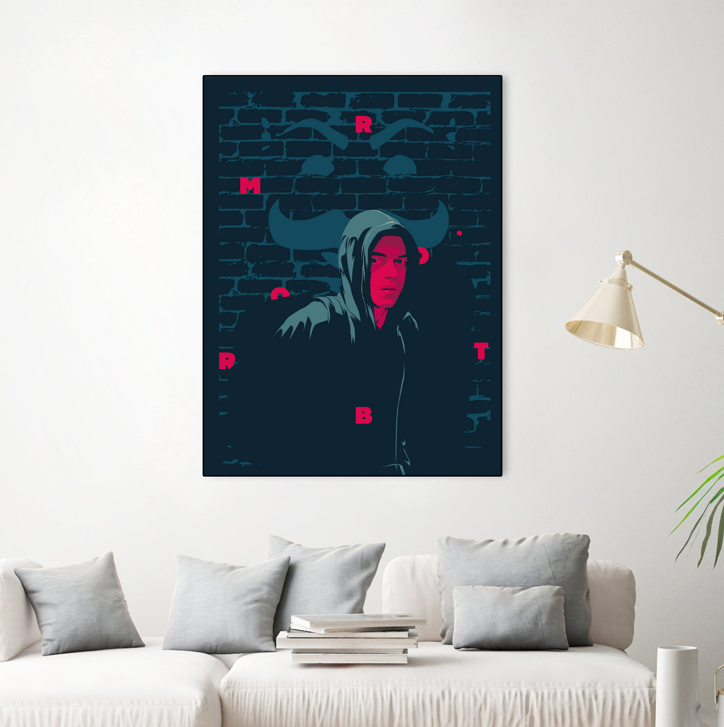 Mr. Robo by Tibor Lovas on GIANT ART - pink vector illustration