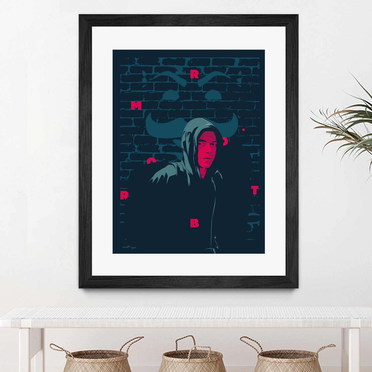 Mr. Robo by Tibor Lovas on GIANT ART - pink vector illustration