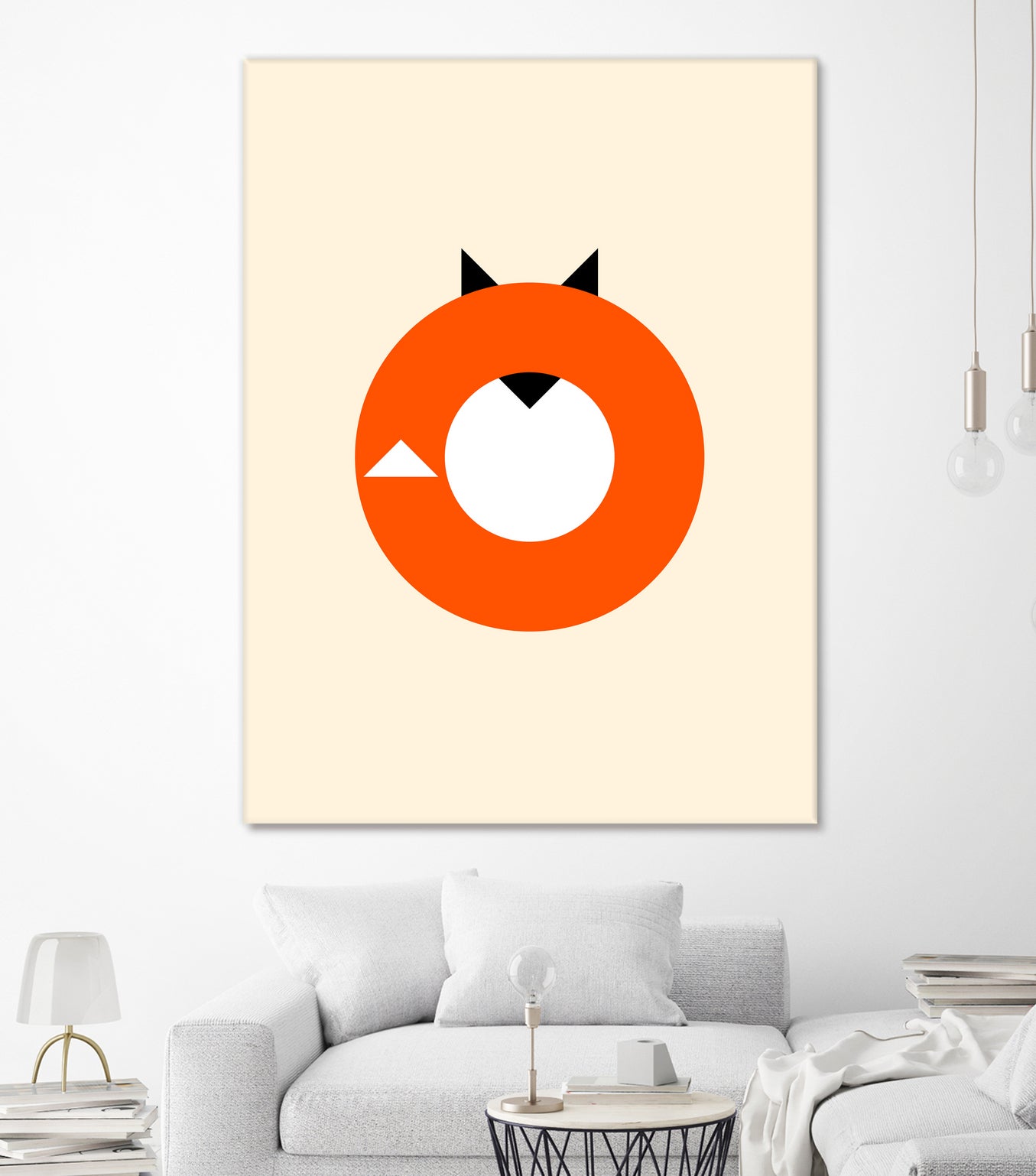 A Most Minimalist Fox by Nicholas Ely on GIANT ART - white vector illustration