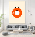 A Most Minimalist Fox by Nicholas Ely on GIANT ART - white vector illustration