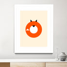 A Most Minimalist Fox by Nicholas Ely on GIANT ART - white vector illustration