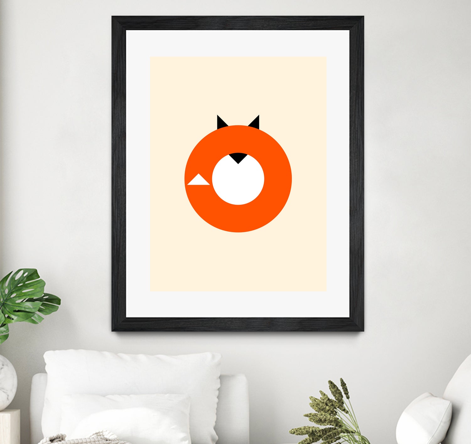 A Most Minimalist Fox by Nicholas Ely on GIANT ART - white vector illustration