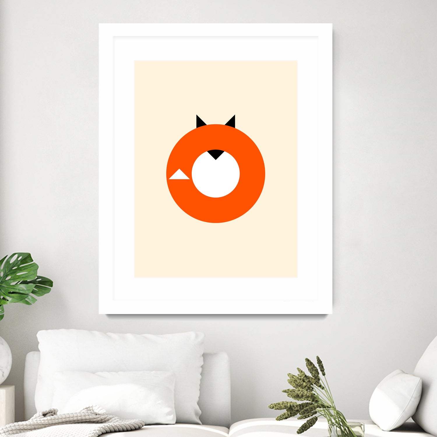 A Most Minimalist Fox by Nicholas Ely on GIANT ART - white vector illustration