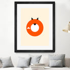 A Most Minimalist Fox by Nicholas Ely on GIANT ART - white vector illustration