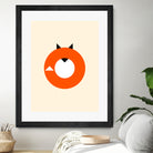 A Most Minimalist Fox by Nicholas Ely on GIANT ART - white vector illustration