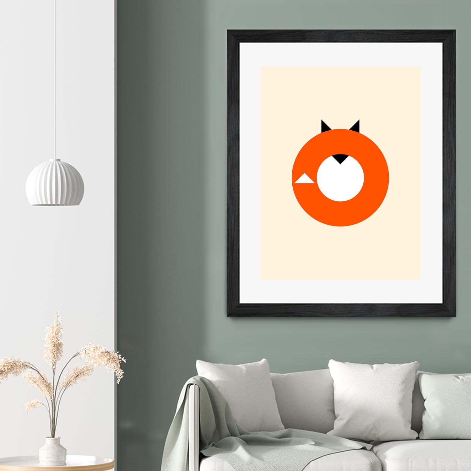 A Most Minimalist Fox by Nicholas Ely on GIANT ART - white vector illustration