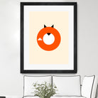 A Most Minimalist Fox by Nicholas Ely on GIANT ART - white vector illustration