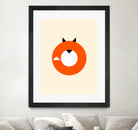 A Most Minimalist Fox by Nicholas Ely on GIANT ART - white vector illustration