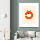 A Most Minimalist Fox by Nicholas Ely on GIANT ART - white vector illustration