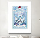 Stained Glass Articuno: Pokemon GO Edition by Erin Fitzgerald on GIANT ART - blue digital drawing