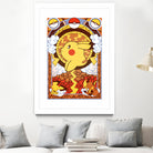 Stained Glass Pikachu by Erin Fitzgerald on GIANT ART - yellow digital drawing