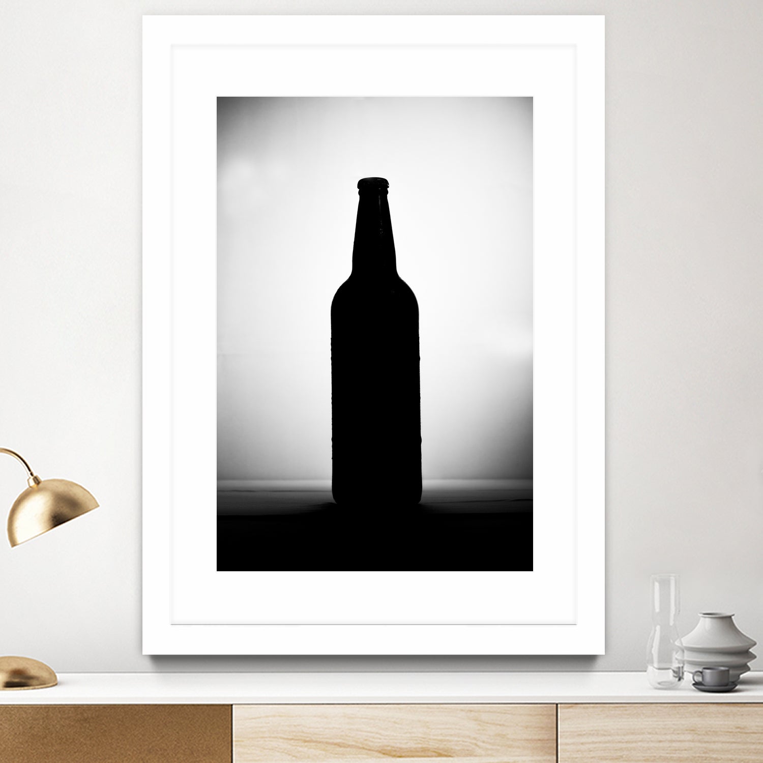 Bottle on White Background by Alvaro Gonzalez on GIANT ART - white photo manipulation