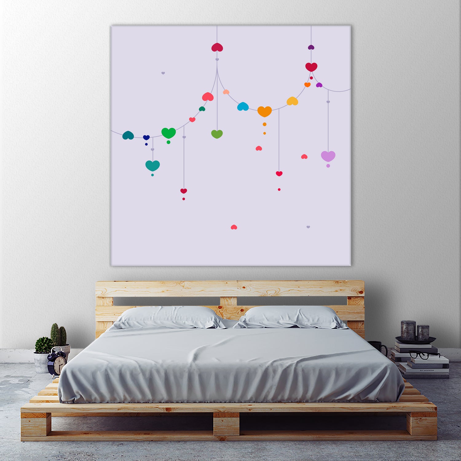 Colorful Love by Alessandra Gagliano on GIANT ART - fuchsia vector illustration