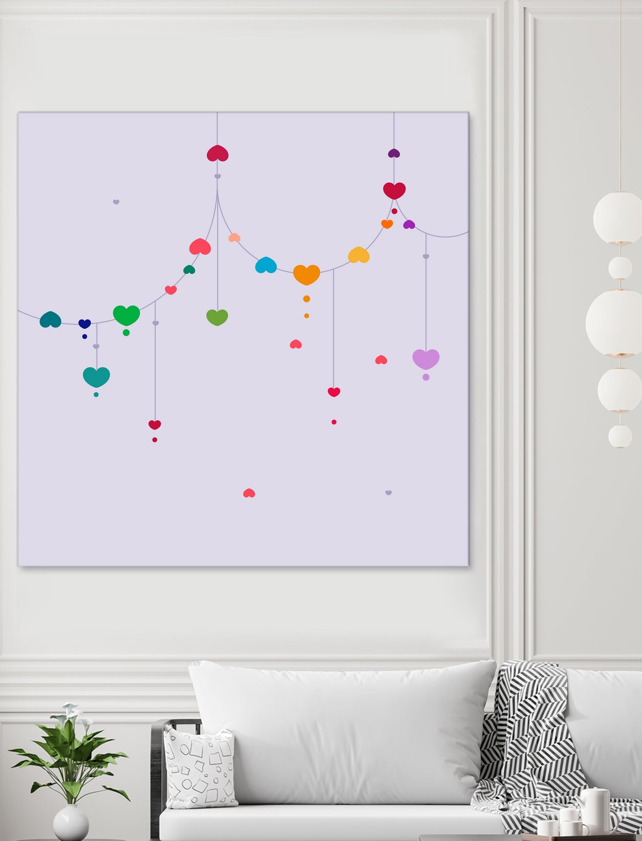 Colorful Love by Alessandra Gagliano on GIANT ART - fuchsia vector illustration