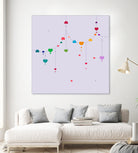 Colorful Love by Alessandra Gagliano on GIANT ART - fuchsia vector illustration