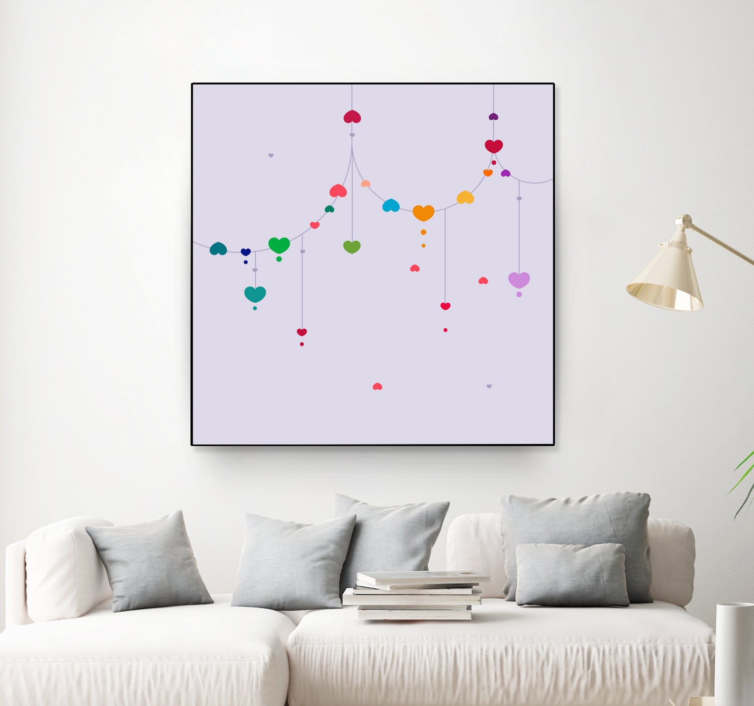 Colorful Love by Alessandra Gagliano on GIANT ART - fuchsia vector illustration