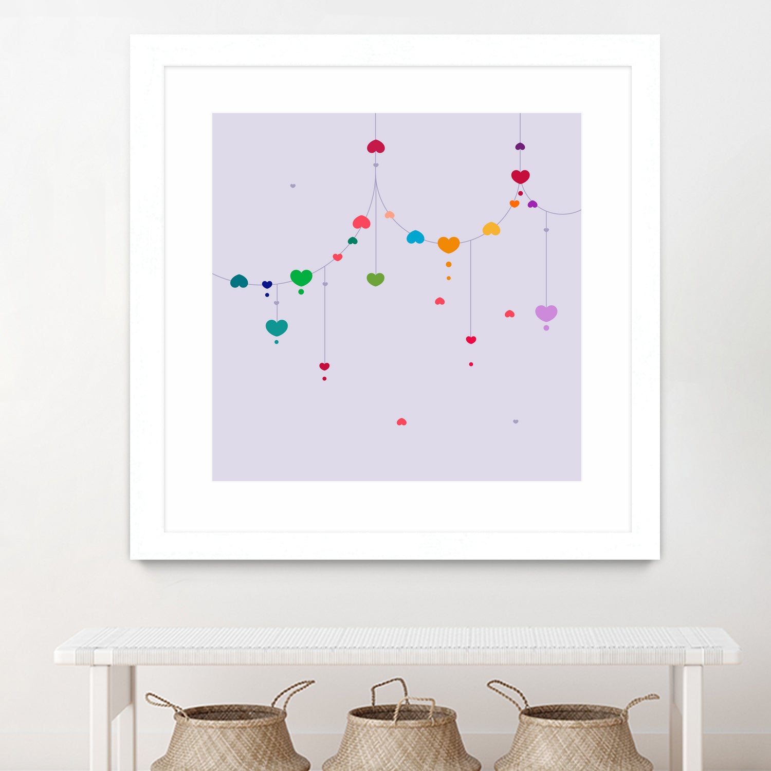 Colorful Love by Alessandra Gagliano on GIANT ART - fuchsia vector illustration