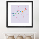 Colorful Love by Alessandra Gagliano on GIANT ART - fuchsia vector illustration