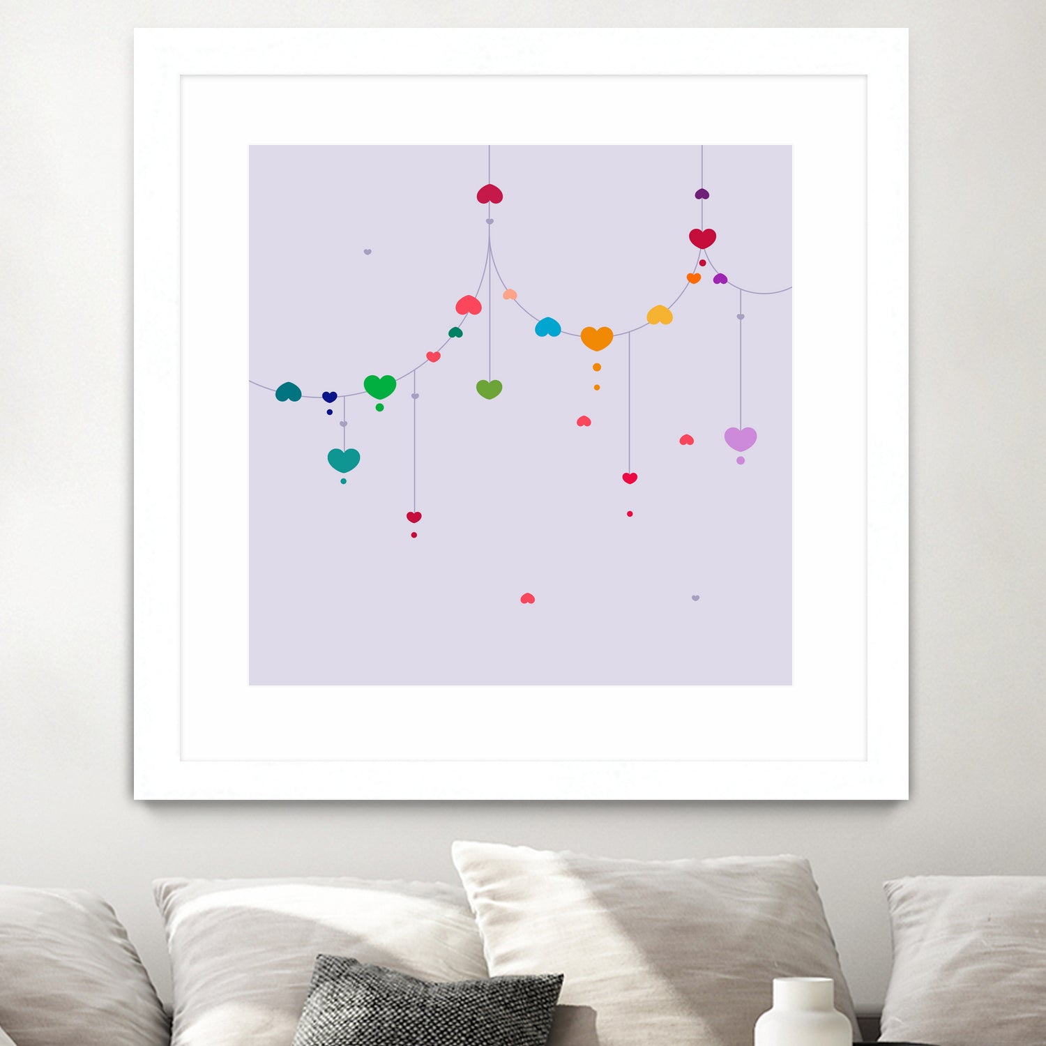 Colorful Love by Alessandra Gagliano on GIANT ART - fuchsia vector illustration