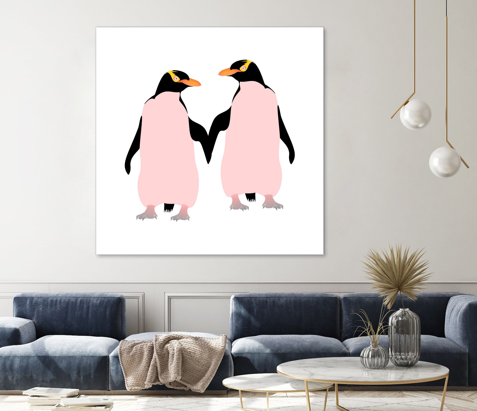 Lesbian Pride Penguins by Daniel Hutchinson on GIANT ART - white character design