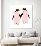 Lesbian Pride Penguins by Daniel Hutchinson on GIANT ART - white character design