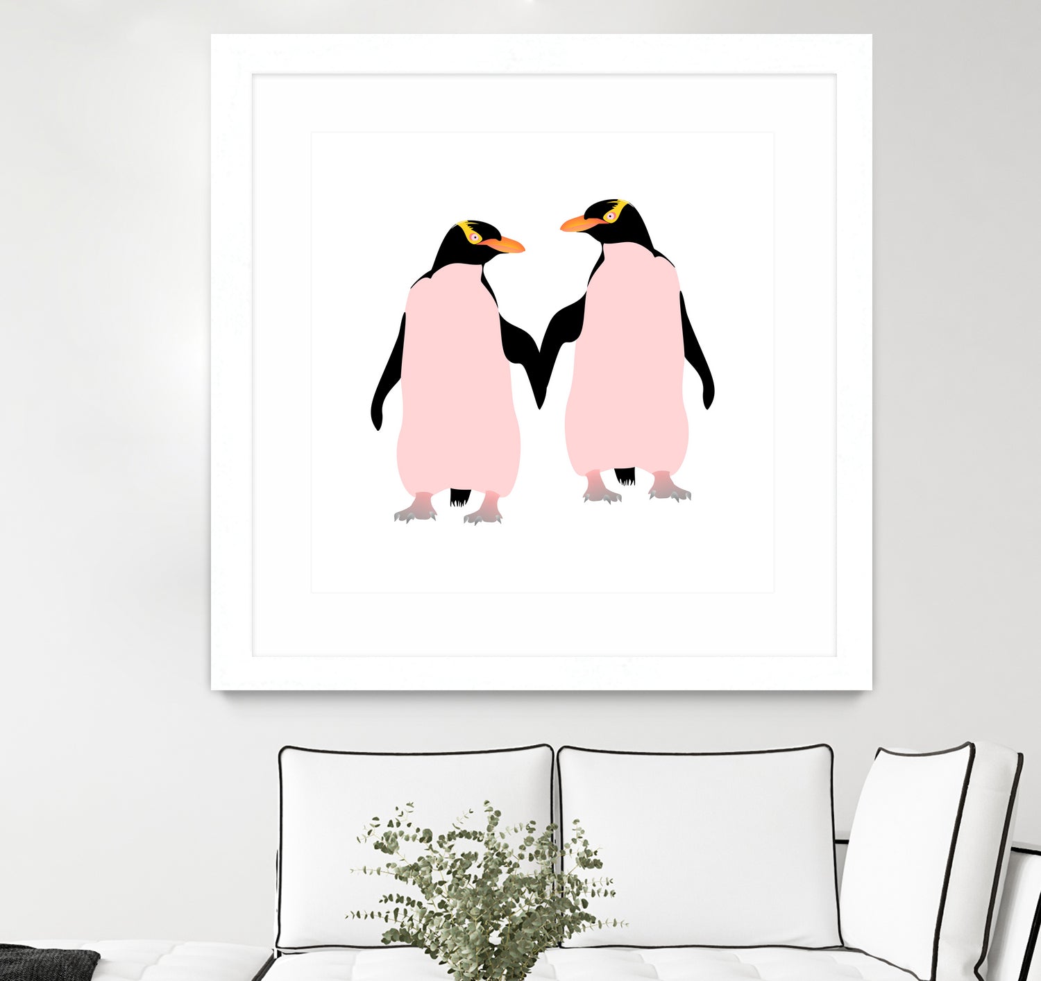 Lesbian Pride Penguins by Daniel Hutchinson on GIANT ART - white character design