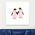 Lesbian Pride Penguins by Daniel Hutchinson on GIANT ART - white character design