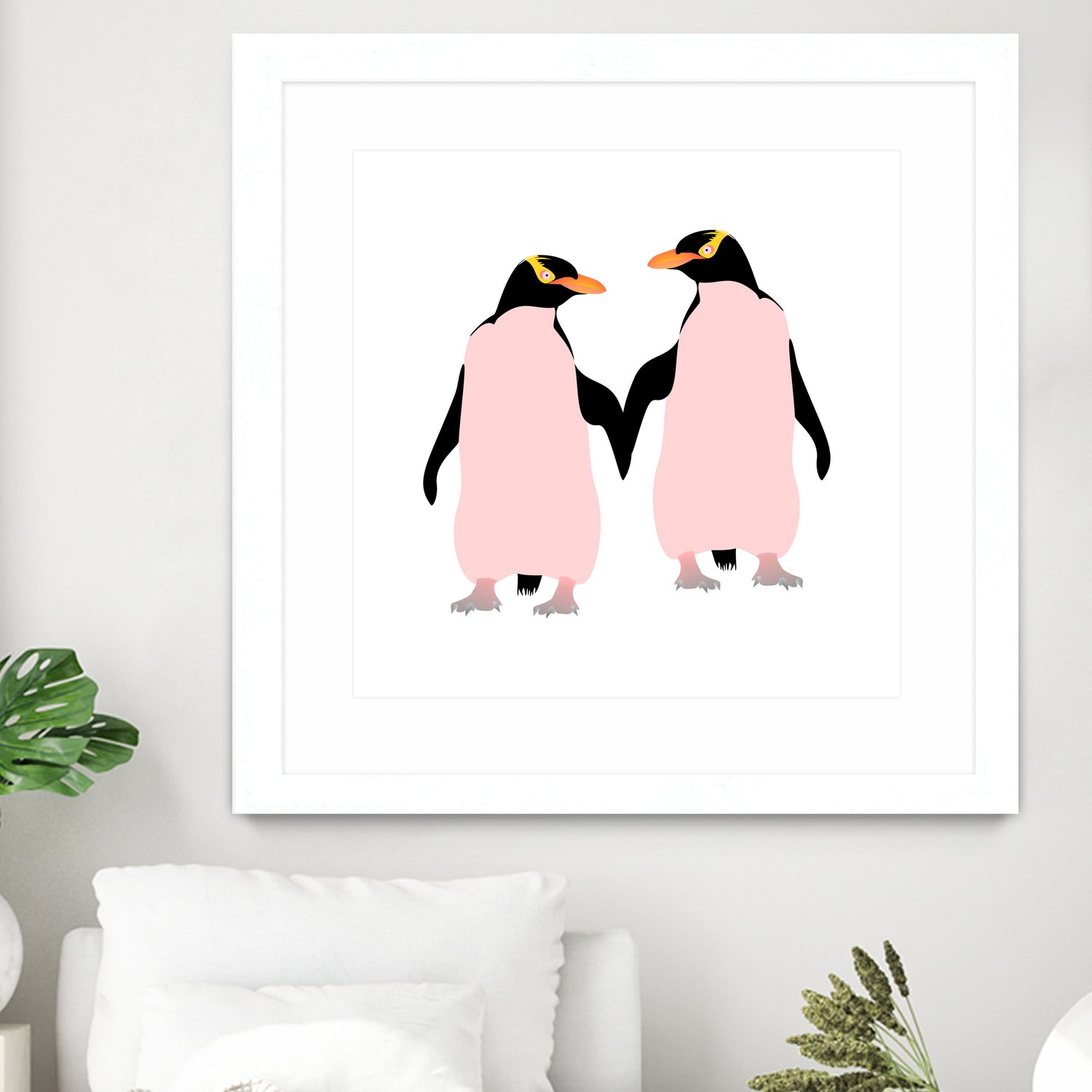 Lesbian Pride Penguins by Daniel Hutchinson on GIANT ART - white character design