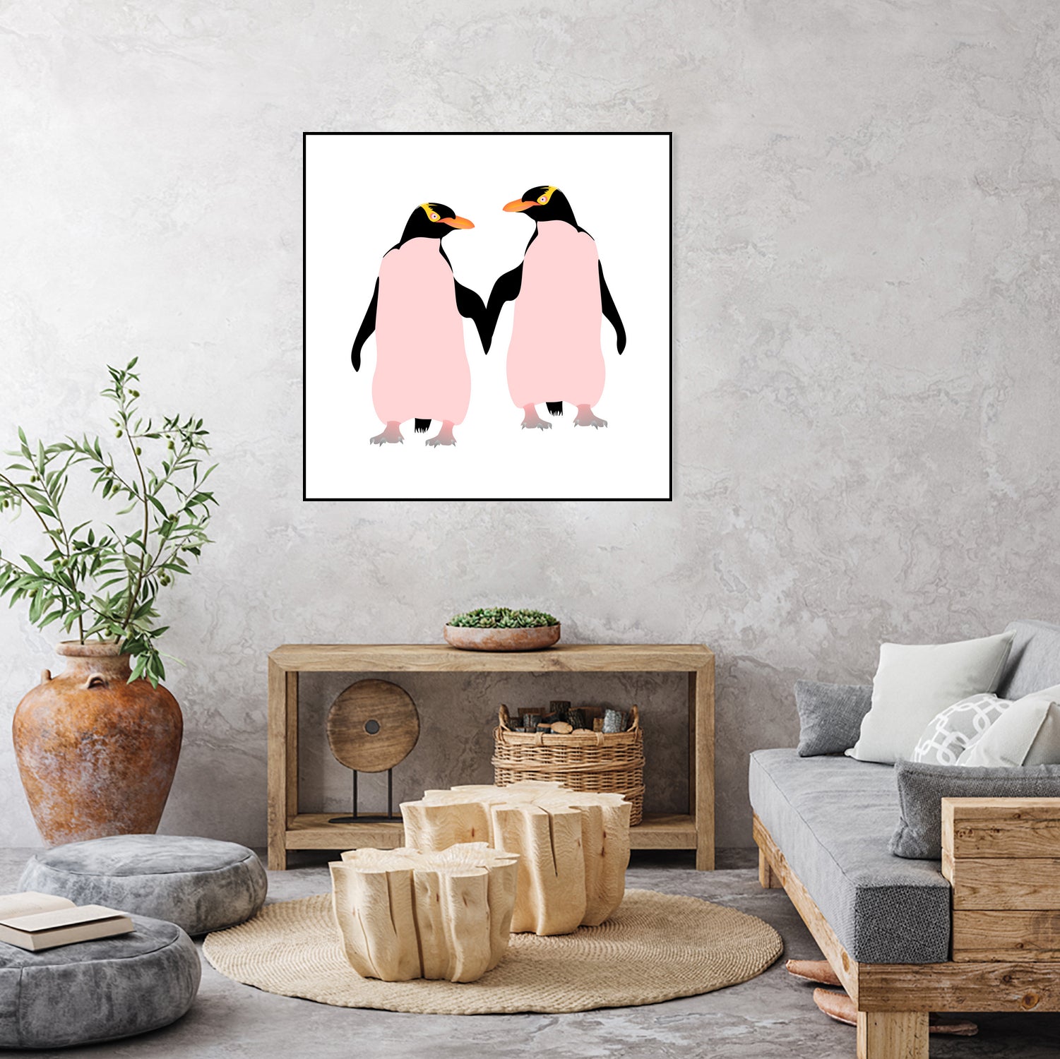 Lesbian Pride Penguins by Daniel Hutchinson on GIANT ART - white character design