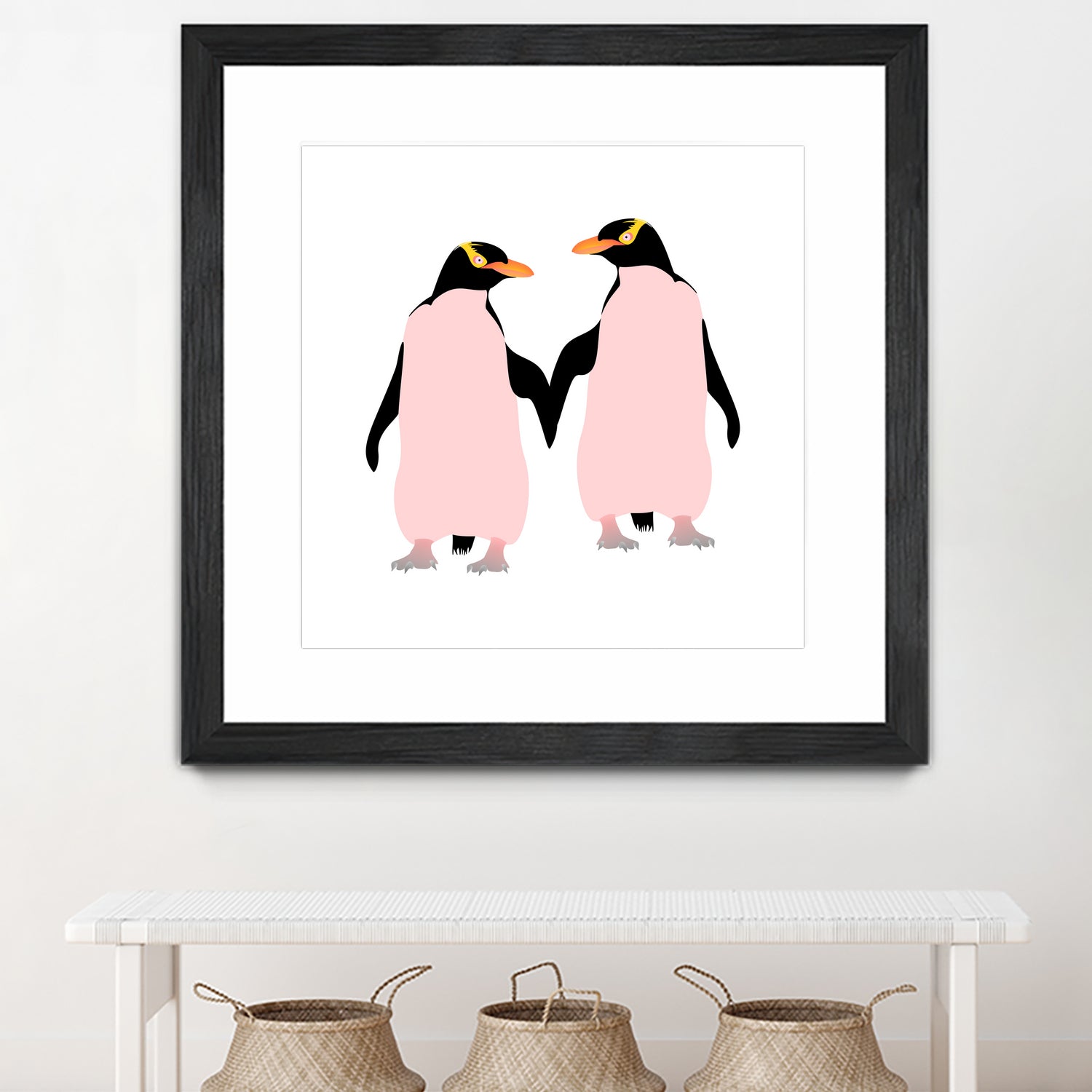 Lesbian Pride Penguins by Daniel Hutchinson on GIANT ART - white character design