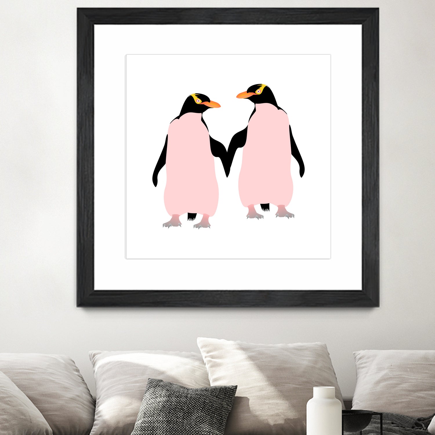 Lesbian Pride Penguins by Daniel Hutchinson on GIANT ART - white character design