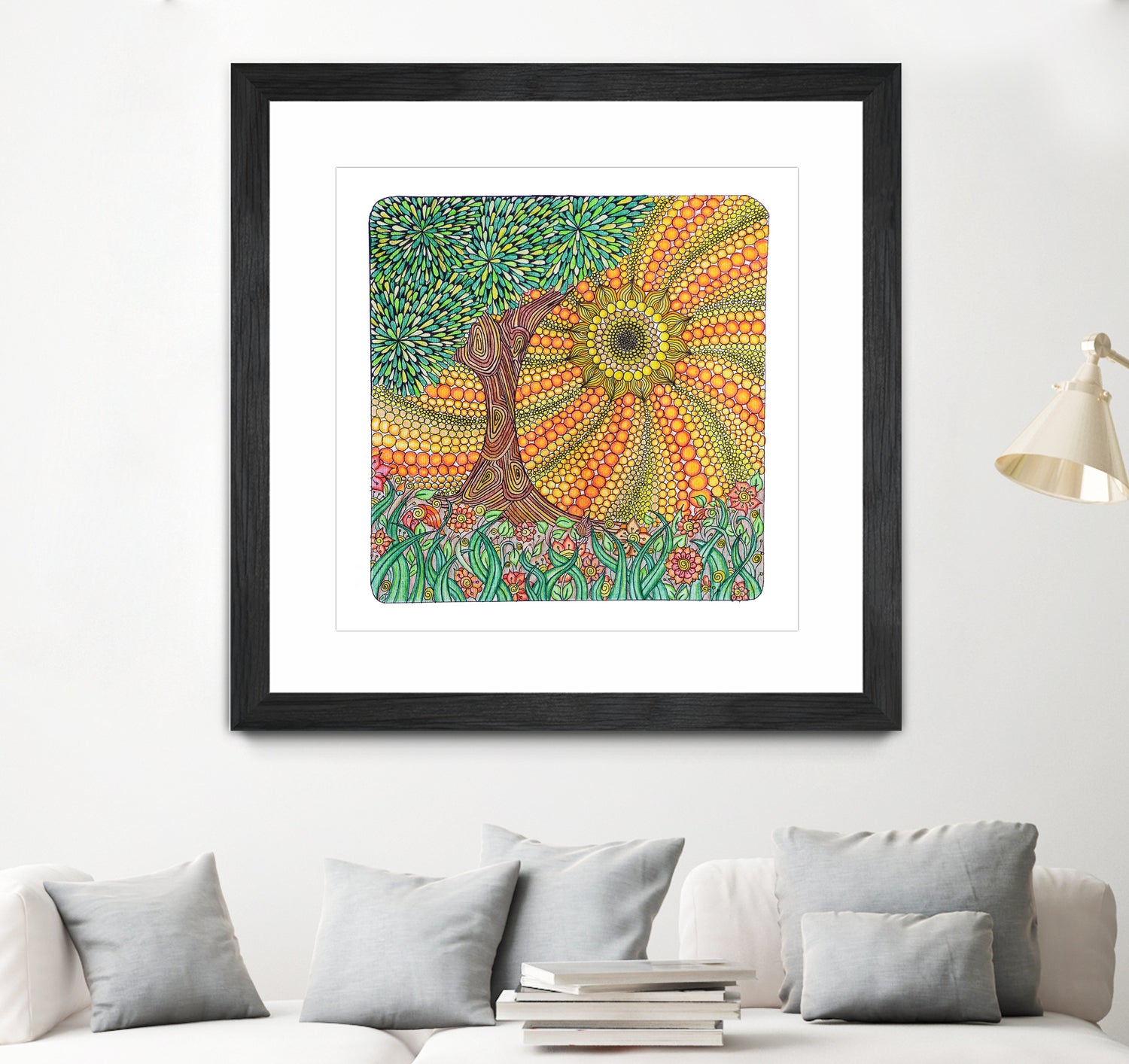 Sunny day by Ranka Stevic on GIANT ART - orange mixed media