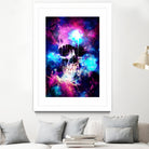 Space Skull by Francis Mi Oza on GIANT ART - blue mixed media